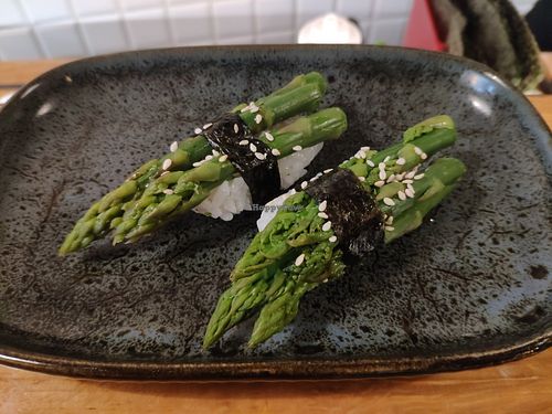 Asparagus at Youmiko Sushi in Krakow