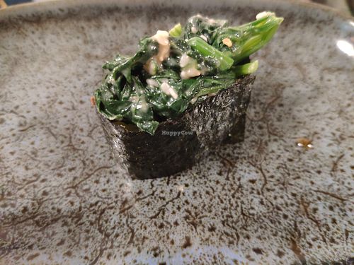 Spinach at Youmiko Sushi in Krakow