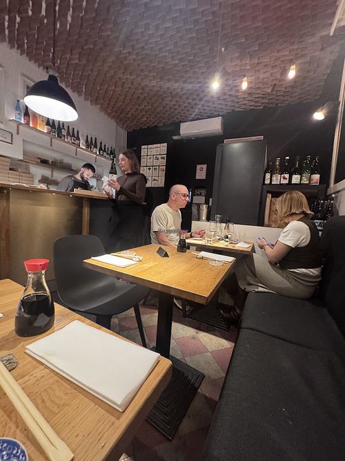 Seating   at Youmiko Sushi in Krakow