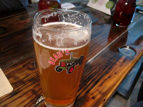 Organic beer. Very good. at Panthere Verte - St. Denis in Montreal