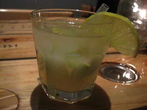 Caipirinha (Brazilian drink with cachaça, lime and sugar). It's really yummy, not too sweet. at Panthere Verte - St. Denis in Montreal