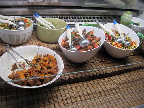 Some of the salad. at Panthere Verte - St. Denis in Montreal