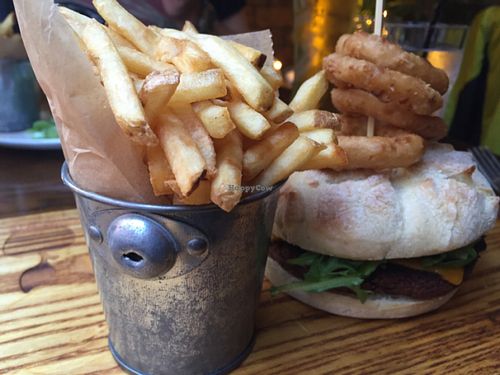bean&walnut burger at The Bohemian in Newcastle Upon Tyne