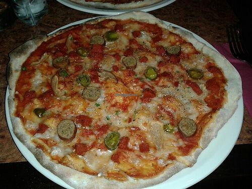 Meat feast pizza (vg) at The Bohemian in Newcastle Upon Tyne