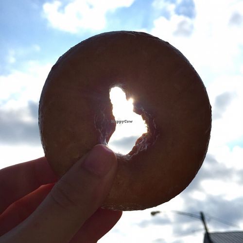 glazed cake donut at Hugs and Donuts in Houston
