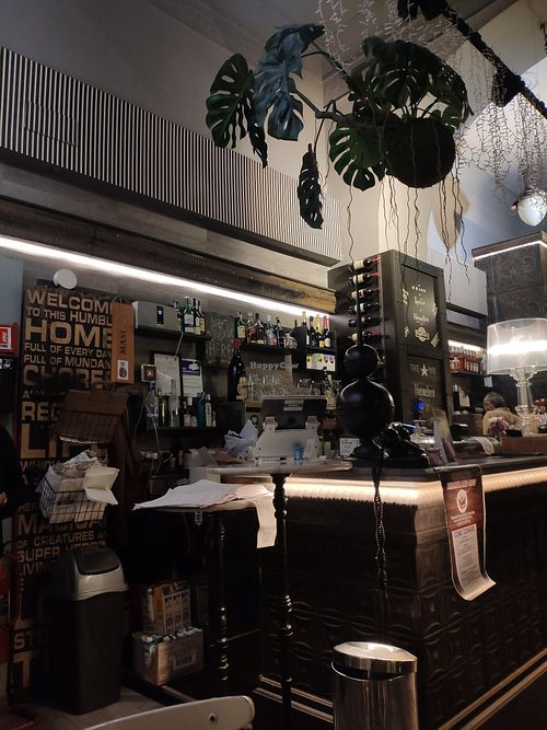 The bar at Buddy VEGGY in Rome