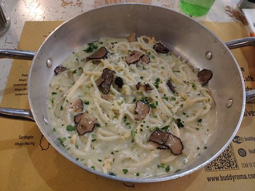 Spaghetti con il Tartufo at Buddy VEGGY in Rome