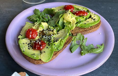 Bruschetta with avocado   at Buddy VEGGY in Rome