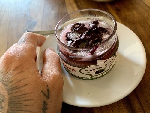 blackberry ice cream at Buddy VEGGY in Rome