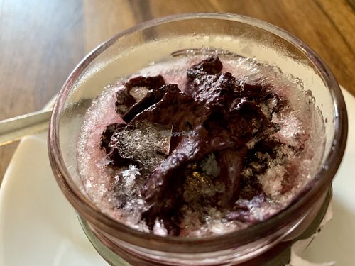 vegan blackberry ice cream at Buddy VEGGY in Rome