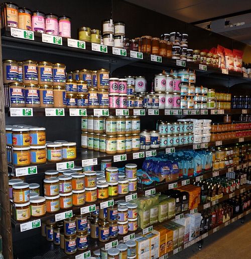 Different nut butter at Paradiset - Brännkyrkagatan in Stockholm