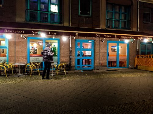 Outside of Savory Chay at Savory Chay in Berlin