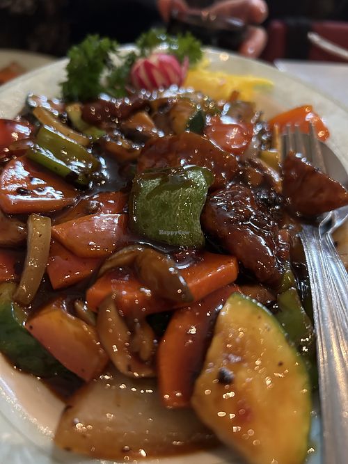 Beef in black bean sauce   at De Oude Plek in Rotterdam