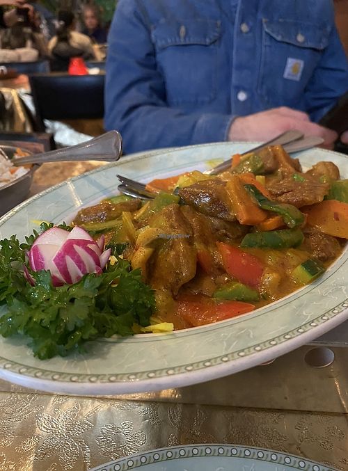 Mock meat curry  at De Oude Plek in Rotterdam