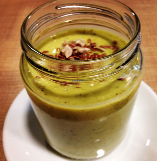 vellutata di piselli at La Margherita in Bologna