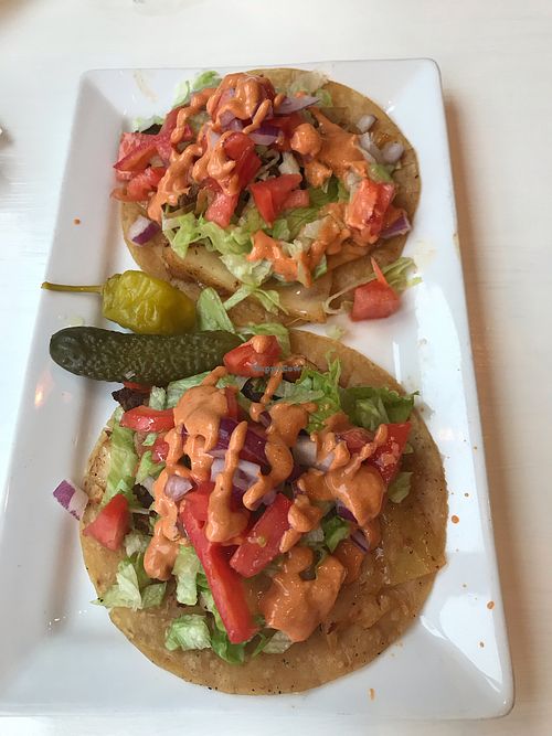 Korean seitan tacos at phuel Cafe in Cleveland