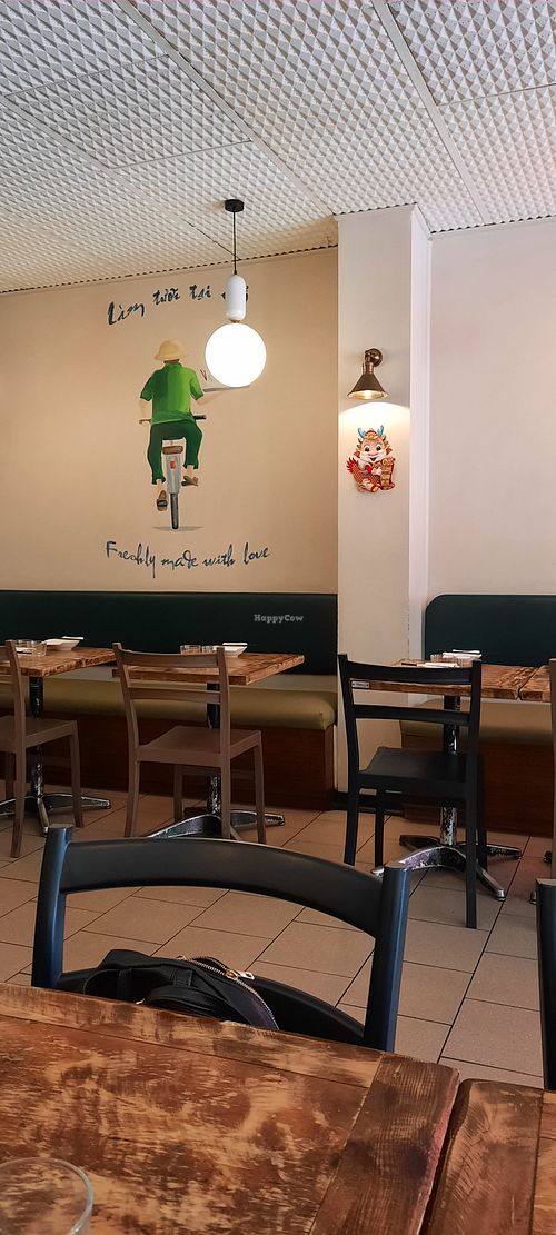 Decor inside at Golden Lotus Vegan in Newtown