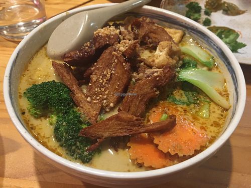 Combination Laksa at Golden Lotus Vegan in Newtown