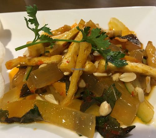 Aloe Vera salad at Doa Sen Vang - P12 in Ho Chi Minh City