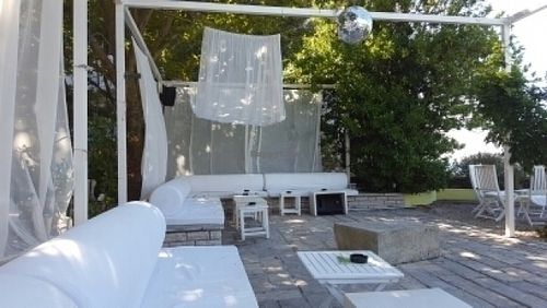 Beautiful seating  at Art of Raw at The Garden Lounge in Zadar