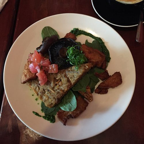 big vegan breakfast  at Dog With Two Tails in Dunedin