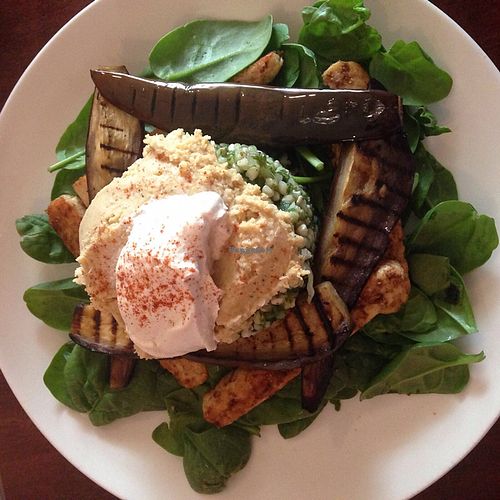 tempeh salad  at Dog With Two Tails in Dunedin