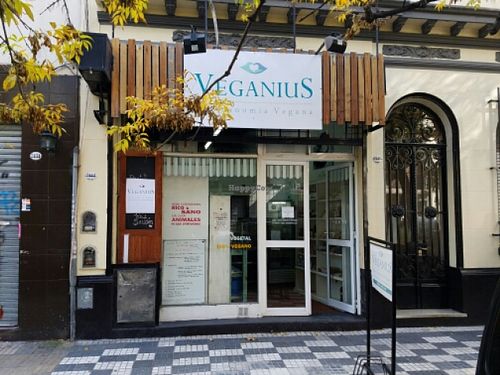 outside  at Veganius in Buenos Aires