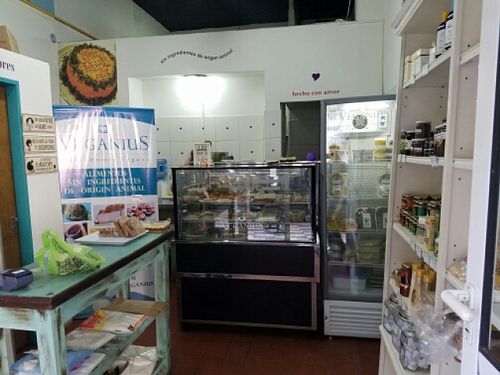 inside at Veganius in Buenos Aires