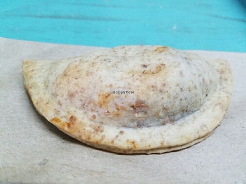Vegan empanada at Veganius in Buenos Aires