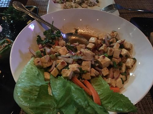 (half eaten) Larb tofu at Table Thai in Las Vegas