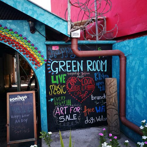 Main Street Entrance  at Green Room Cafe in Jaco