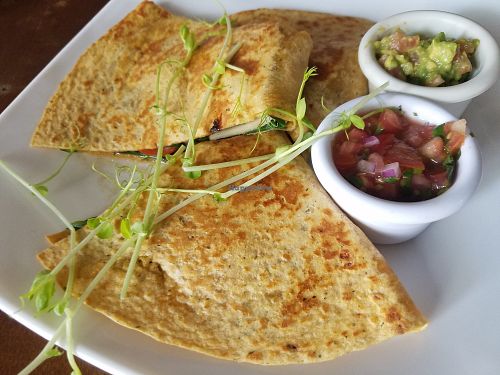 Vegan tacos at Green Room Cafe in Jaco