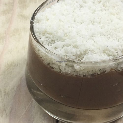 Budino al cioccolato e cocco!  at Biovita in Siena