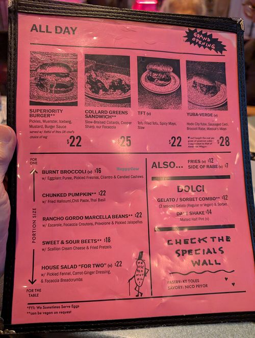  at Superiority Burger in New York City