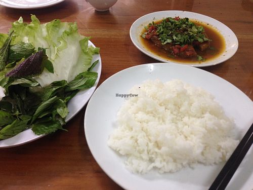 braised tofu dish over thur. probs my favourite style dish I've had in Vietnam  at Dai Loc in Da Lat
