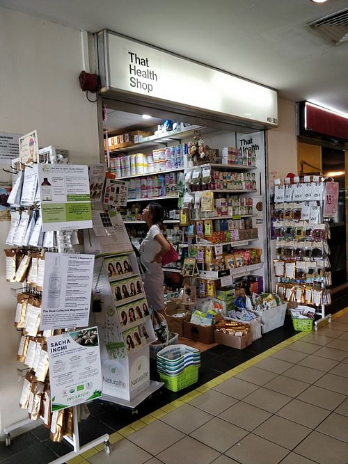 Shop front at That Health Shop - Katong in East Singapore