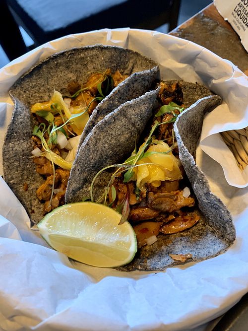 Pastor tacos at FOREVER in Mexico City