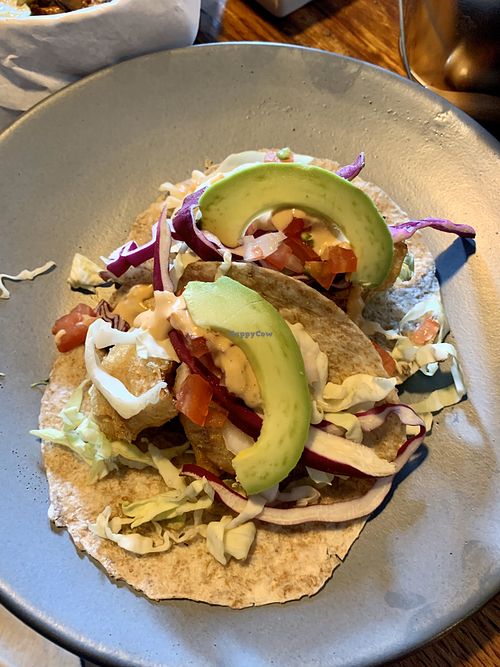 Cauliflower tacos at FOREVER in Mexico City
