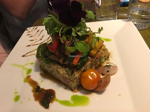 vegan dish  at Organika in Cusco