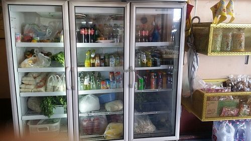 cold fòod for sale at Ahan Jay in Udon Thani