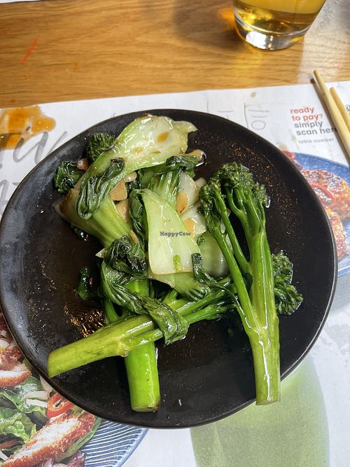 Stir fried greens   at Wagamama in Canterbury
