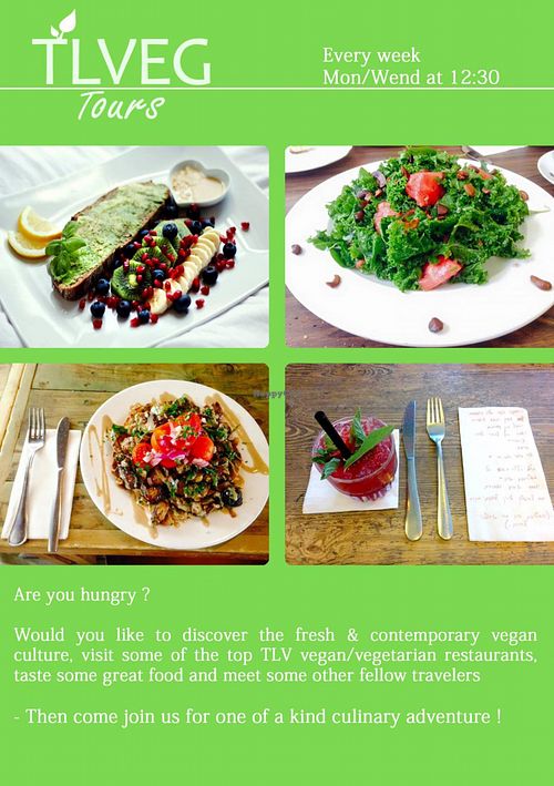 Some tasting dishes. at TLVEG Tours in Tel Aviv