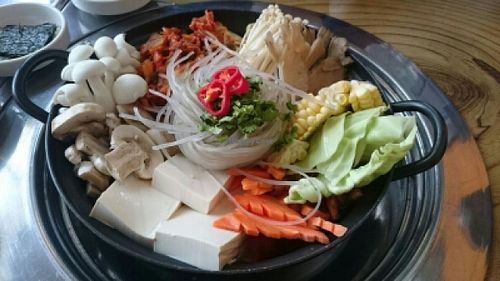 close up of Kim Chi hotpot at The Boneless Kitchen - 无骨厨房 in Central Singapore