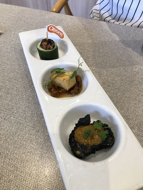 Quorn set : appetizer- all taste the same  at elemen 元素 - Millenia Walk in Central Singapore