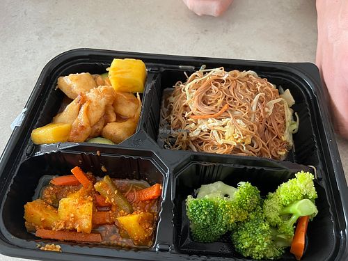  Stir fried mee sua with sweet sour monkey head mushroom. Remb to request no egg for the mee  at elemen 元素 - Millenia Walk in Central Singapore