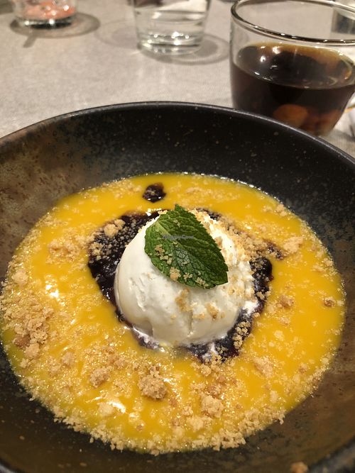 Pumpkin pulot Hitam with coconut ice cream at elemen 元素 - Millenia Walk in Central Singapore