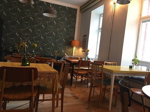 seating area at Hunaja Cafe in Helsinki