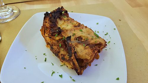 Vegan lasagna at Zenzero e Salvia in Catania