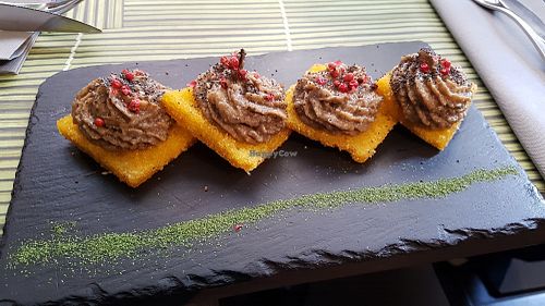 Polenta with mushroom cream at Cavoli Nostri in Naples