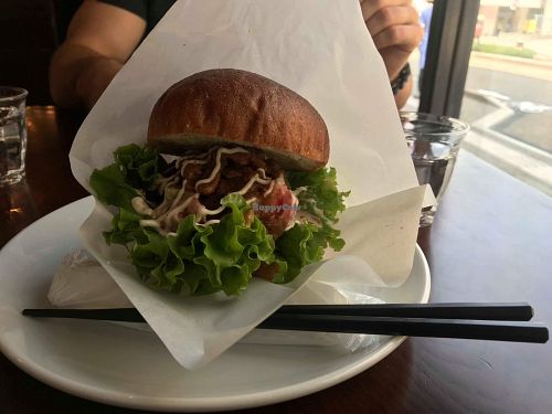 “Steak” burger at Los Angeles in Kanazawa in Kanazawa